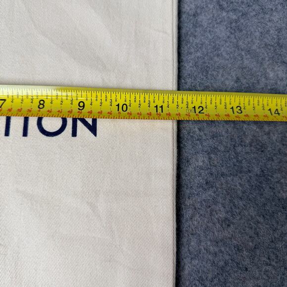 Authentic Louis Vuitton LV Logo Dust Bag Beige Drawstring Storage 19"x11.5" - Picture 5 of 6